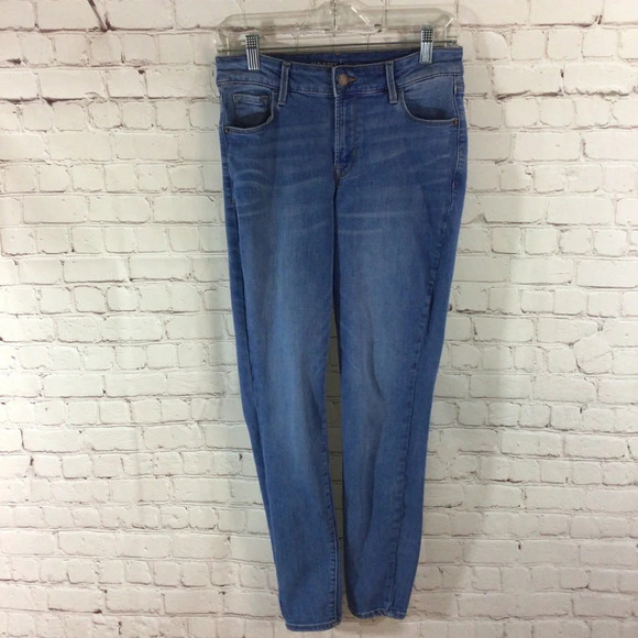 Women’s Old Navy Rock Star Mid-Rise Blue Medium Wash Denim Jeans - Size 6 - Picture 1 of 7